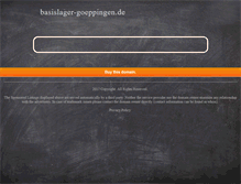 Tablet Screenshot of basislager-goeppingen.de